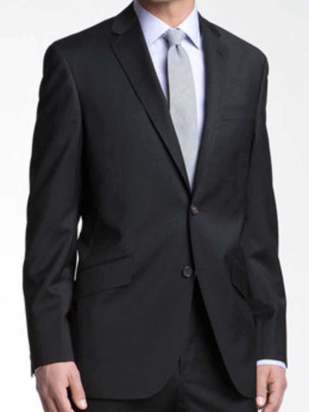 LIKE NEW 2PC TED BAKER ENDURANCE JONES CT WOOL SUIT- BLACK 4228 40S - 33S